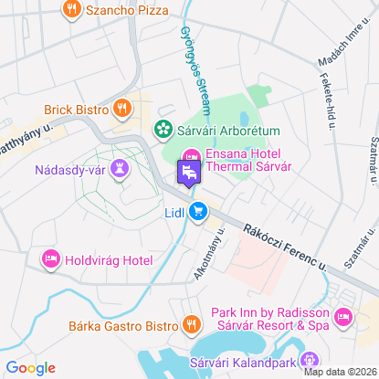 Ensana Thermal Sárvár a térképen