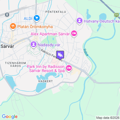 Onyx Luxury Sárvár a térképen